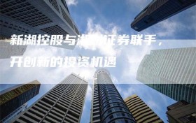 新湖控股与湘财证券联手，开创新的投资机遇