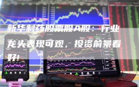 新华制药股票股A股：行业龙头表现可观，投资前景看好!