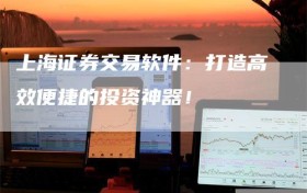 上海证券交易软件：打造高效便捷的投资神器！