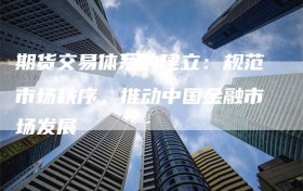 期货交易体系的建立：规范市场秩序，推动中国金融市场发展