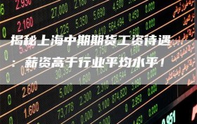 揭秘上海中期期货工资待遇：薪资高于行业平均水平！