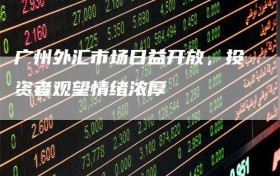 广州外汇市场日益开放，投资者观望情绪浓厚