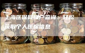 上海医保网帐户查询：轻松获取个人医保信息