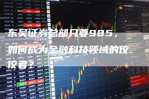 东吴证券总部只要985，如何成为金融科技领域的佼佼者？